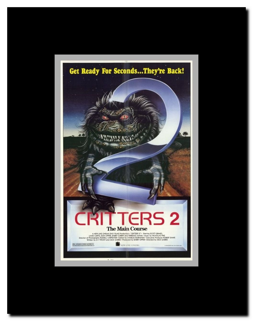 Critters 2 Main Course Framed Movie Poster