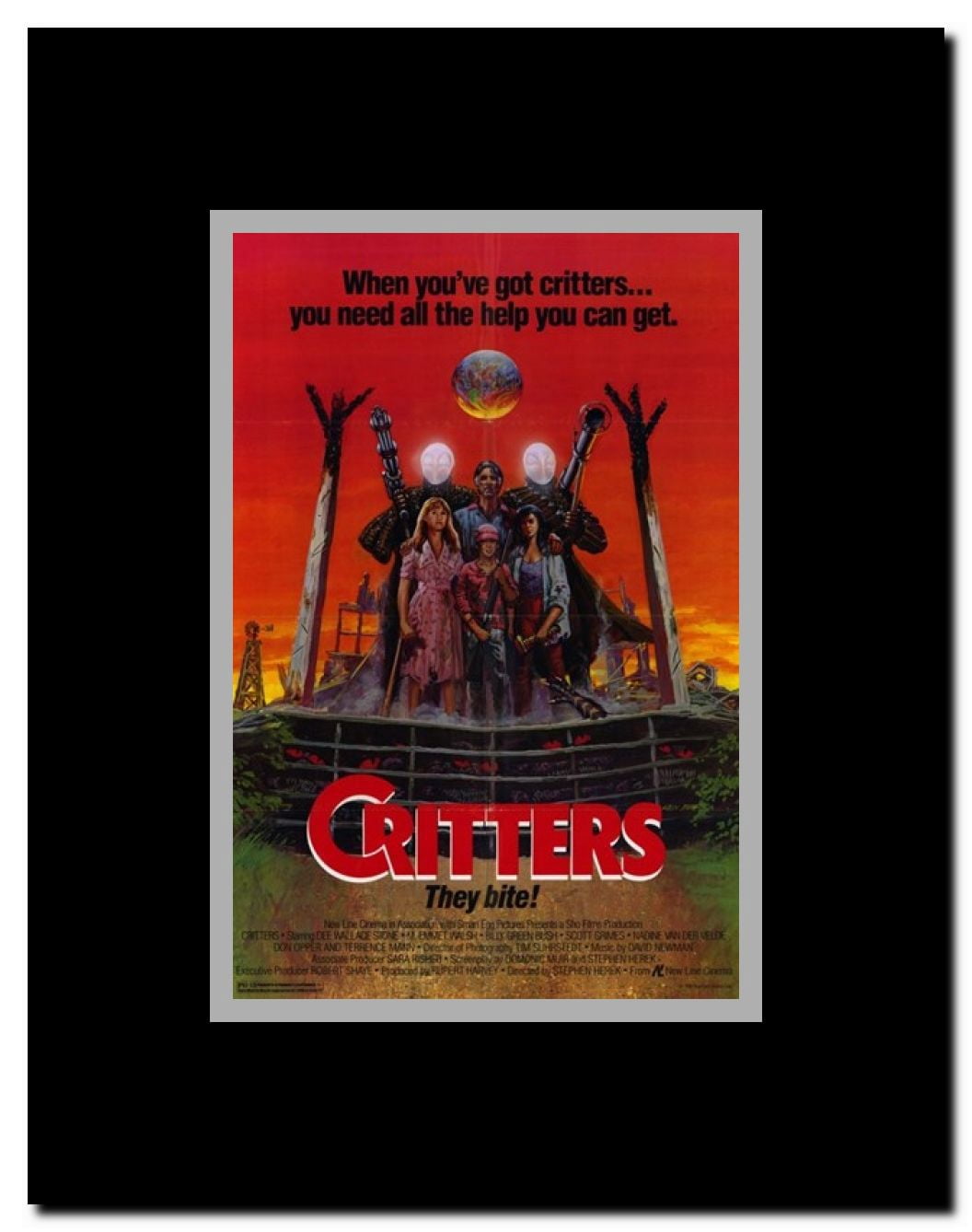 Critters Framed Movie Poster