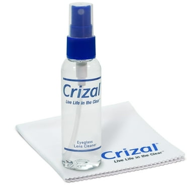 Crizal Lens Cleaner for Glasses & Eyeglass Cleaner Wipes 2oz (1 Pack)