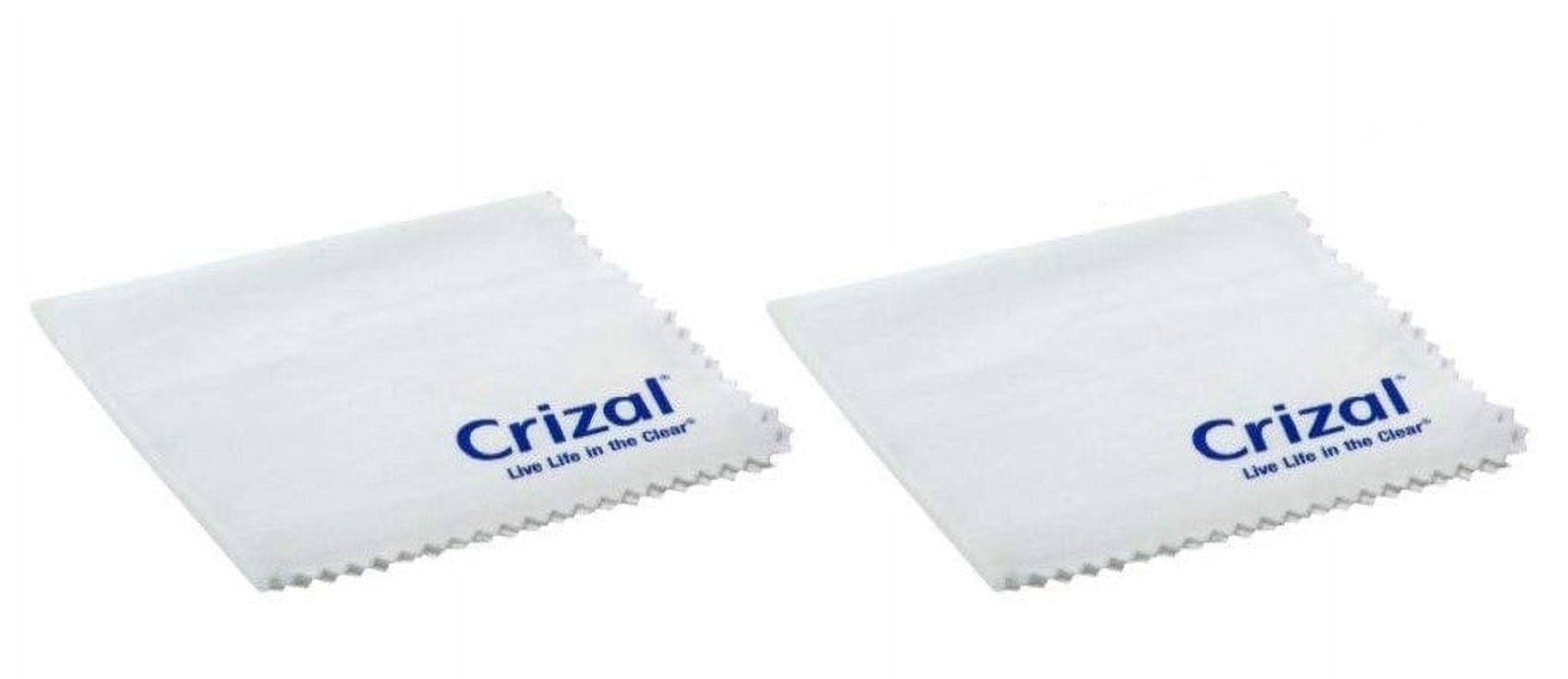 Crizal Microfiber Eyeglasses Lens Cleaning Cloth w/Case 2 Pack