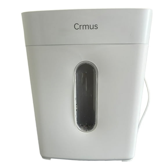 Crmus Paper shredding machines, Paper and Credit Card Shredder, White