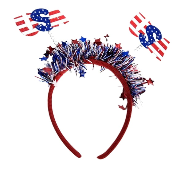 Crnhdusa 112 Patriotic Hair Band, Red White and Blue decorations, Red White and Blue Accessories, Fourth of July decorations, Fourth of July Accessories, 4Th of July decorations,