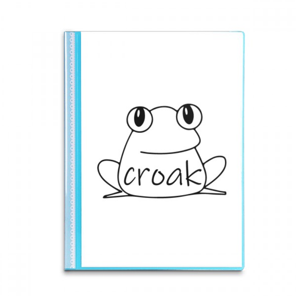 Croak Frosch Mignon Lovely Book Sheet Protectors Portfolio Binder Folder