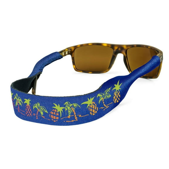Croakies Original Print Eyewear Retainer, XL 7-20mm - Pineapple