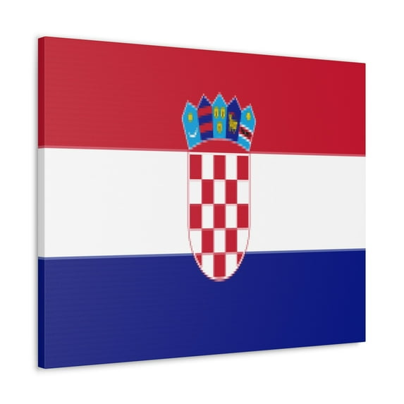 Croatia Country Flag Canvas Vibrant Wall Art Unframed Home Decor