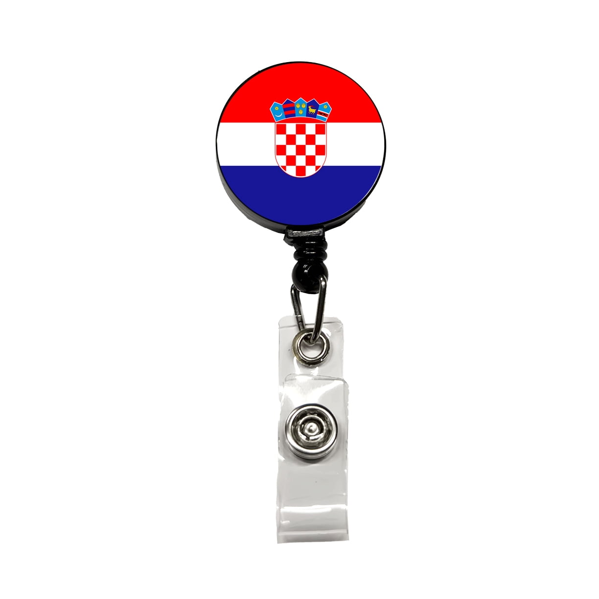 Croatia Country Flag Retractable Reel ID Badge Key Card Name Tag Holder ...