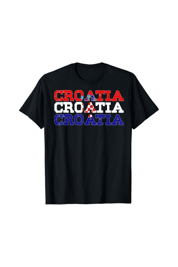 Croatia | Croatian Flag Sports Lovers T-Shirt All Size S-5Xl