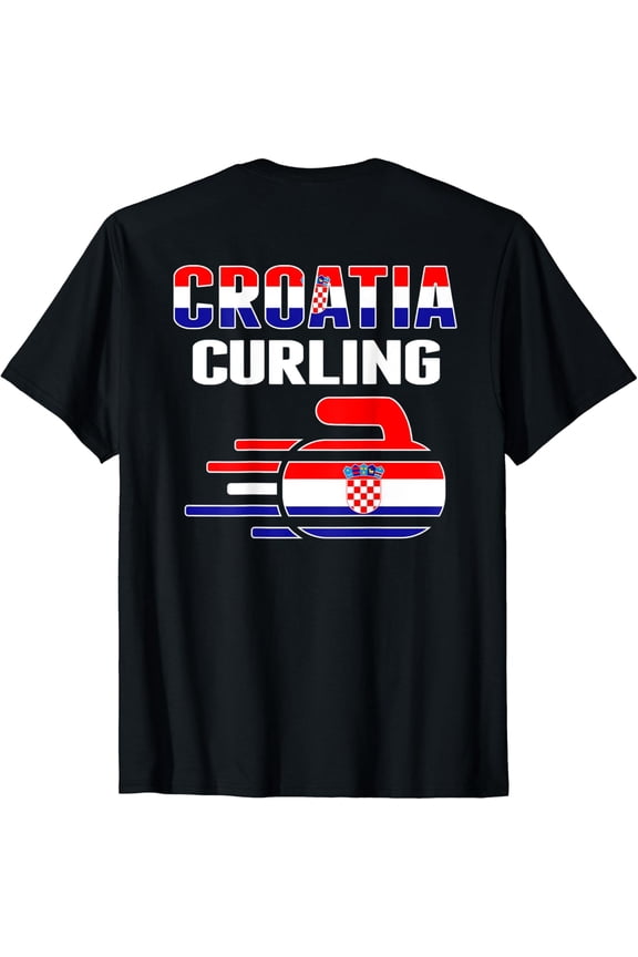 Croatia Curling Fans Jersey Croatian Winter Sports Lovers T-Shirt