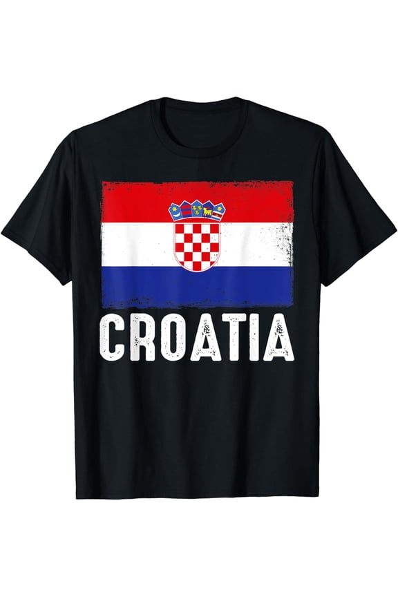 Croatia Flag Football Vintage Fan Soccer Team Pride, Ball T-Shirt mens t hirt men,black,women,misfits,journey ,boys