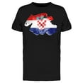 thumbnail image 1 of Croatia Flag Graphic Art T-Shirt Men -Image by Shutterstock, Male 3X-Large, 1 of 2