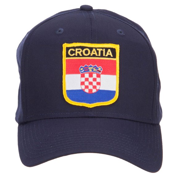 Croatia Flag Shield Patched Cap - Navy OSFM