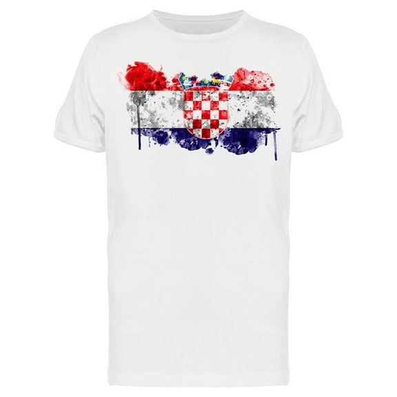 Croatia Flag T-Shirt Men -Image by Shutterstock, Male 3X-Large