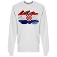 thumbnail image 1 of Croatia Flag Watercolor Graphic Sweatshirt Men's -Image by Shutterstock, 1 of 2