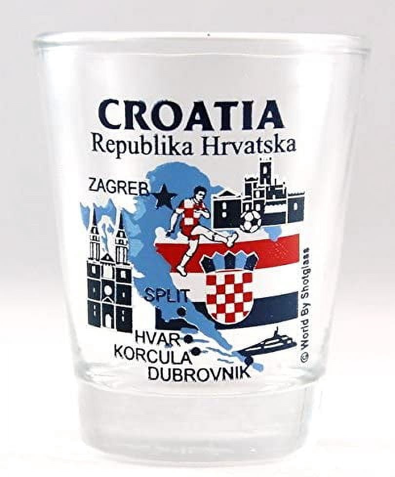 Shot Glass Landmarks Shot Glass Australia Con Collage Di Icone E Monumenti: Raro, Da Collezione, Souvenir Perfetto Shot Glass 5x6 Cm