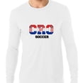 thumbnail image 1 of Croatia Soccer - Olympic Games - Rio - Flag Men's Long Sleeve Grey T-Shirt, 1 of 2