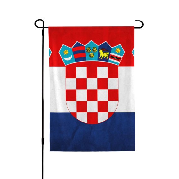 Croatian-Flag House Flag Double Side Garden Flag For Outside Room House Yard Indoor 28" X 40"