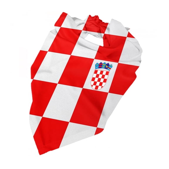Croatian-Flag Pattern Dog Bandana Pet Scarf Dog Party Supplies For Dogs Pet Accessories For Dog Lovers