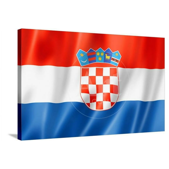 Croatian Flag, Stretched Canvas Wall Art by daboost Sold by ArtCom