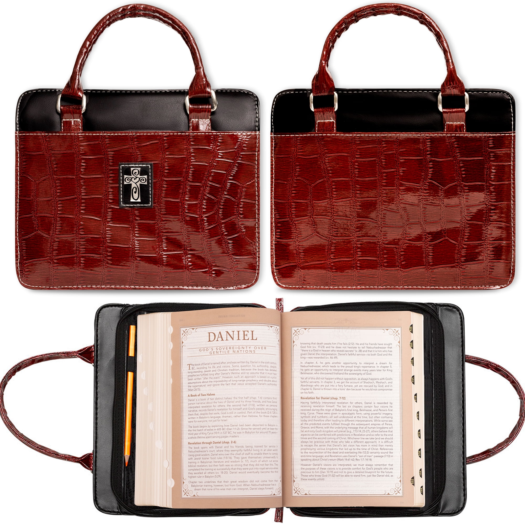 Croc embossed purse sale