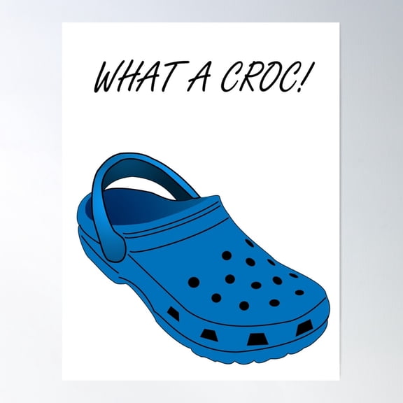 Croc Poster Wall Art, Modern Wall Decor For Living Room Bedroom, 8x12 UNFRAMED