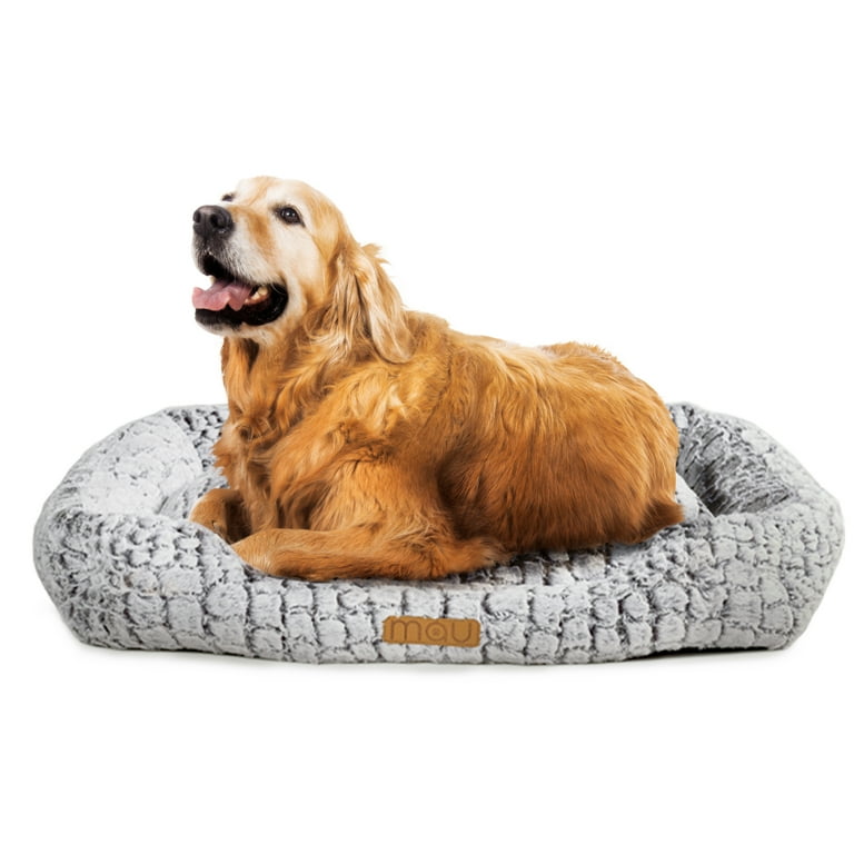 Croc Rectangle Dog Bed Small Medium Light Gray Walmart