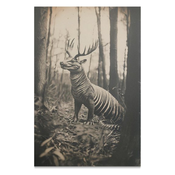 Croc Uar Victorian Creature Wall Art Print