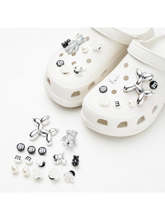 Croc shoe accessories DIY vintage metal decorations, starry shoe charms, detachable decorative pearl shoe buckles