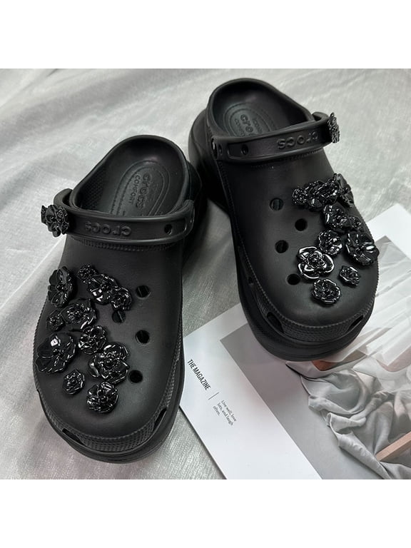 Croc shoe accessories for women, DIY shoe charms, Zhibixing shoe decorations, a set of clips, trendy and high-end shoe decorations