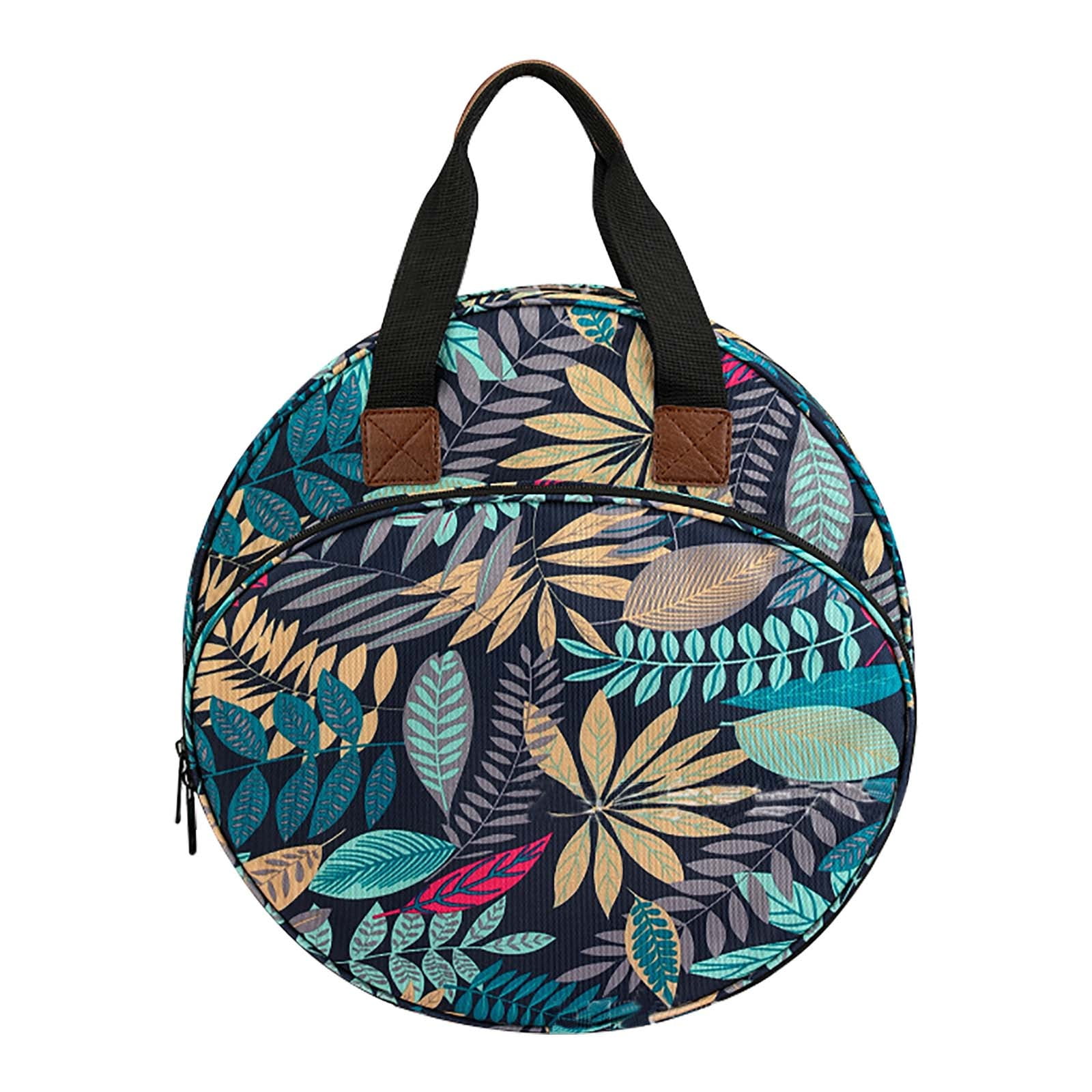 Crochet Accessory Pouch With Handle - Portable Embroidery Project Bag ...