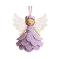 thumbnail image 1 of Crochet Angel Ornament Kit, Crochet Craft Kit with Yarn for Beginners, Handmade Yarn Craft Set, Christmas Tree Crochets Doll Hanging Ornament, Warm Home Party Decor Embellishments, 1 of 6