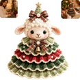 thumbnail image 1 of Crochet Animal Christmas Tree DIY Kit Christmas Tree Kit 2026 News Crochet Christmas Ornaments for Beginners DIY Crochet Animal Christmas Tree Kit for Adults Gifts for Craft Lovers,Sheep, 1 of 7