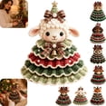 thumbnail image 1 of Crochet Animal Christmas Tree DIY Kit DIY Crochet Christmas Tree Kit Christmas DIY Crochet Kit for Beginners Handmade Holiday Craft Set,Sheep, 1 of 7