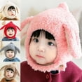 thumbnail image 1 of Crochet Baby Beanie Earflaps Toddler Girl Boy Knit Infant Hats Warm Cap Lined Polyester, 1 of 8