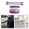 thumbnail image 1 of Crochet Bag Bottoms Woven Bag Set Knitting Crochet Bags Bottom Craft Bag Oval Long Purse Bottom for Shoulder Bag Purse Making Accessories Violet, 1 of 8