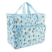 Extra Large Capacity Yarn Storage Bag Oxford Cloth Cross Stitch Bag with Shoulder Strap Knitting Bag Portable Crochet Travel Bag for Yarn Balls Crochet Hooks Knitting Needles