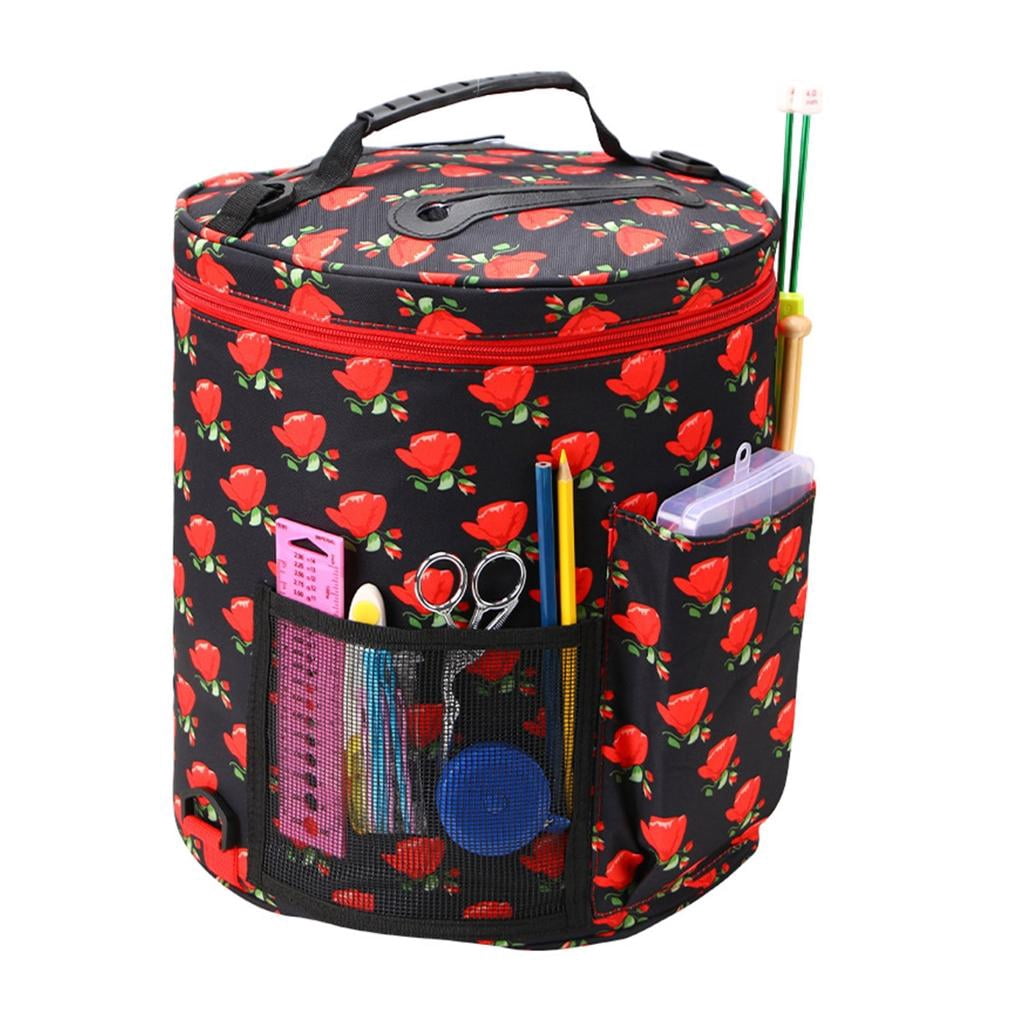 Crochet Bag Crochet Craft Organiser Knitting Bag for Crocheting & Knitting Supplies, Portable Yarn Storage Organiser