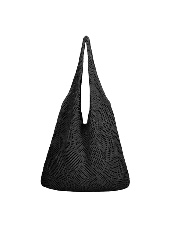 Crochet Bag for Women, Crochet Tote Summer Bag Mesh Large Shoulder Bag