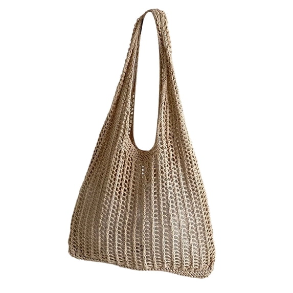 Crochet Bag for Women, Crochet Tote Summer Bag Mesh Large Shoulder Bag