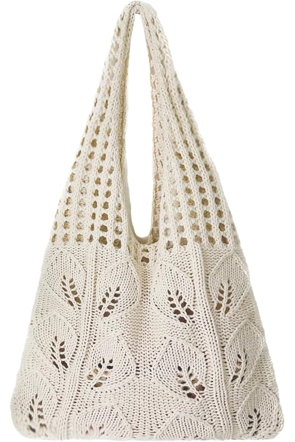 Crochet Bags for Women Summer Beach Tote Bag Aesthetic Tote Bag Hippie Bag Knit Bag