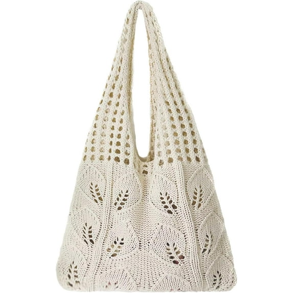 Crochet Bags for Women Summer Beach Tote Bag Aesthetic Tote Bag Hippie Bag Knit Bag