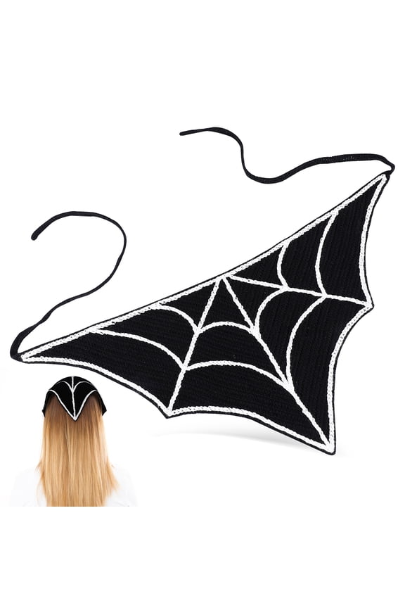 Crochet Bandanas for Women Halloween Headbands Knit Kerchief