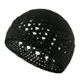 thumbnail image 1 of Crochet Beanie Hollow Out Cap for Women (Black One Size), 1 of 2