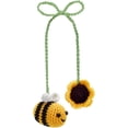 thumbnail image 1 of Crochet Bee and Sunflower Car Hanging Ornament Cute Car Accessories Car Rear View Mirror Holder for Hanging Accessories Bag Ornament Automotive Interior Decorations, 1 of 8
