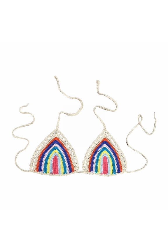 Crochet Bikini Top Wireless Bras for Women Back Closure Bra Low Back Bra Regular Back Bra Plus Size Full Coverage Bra Plus Size Bikini Top Daily Wear Bras for Women Bikini Tops for Women
