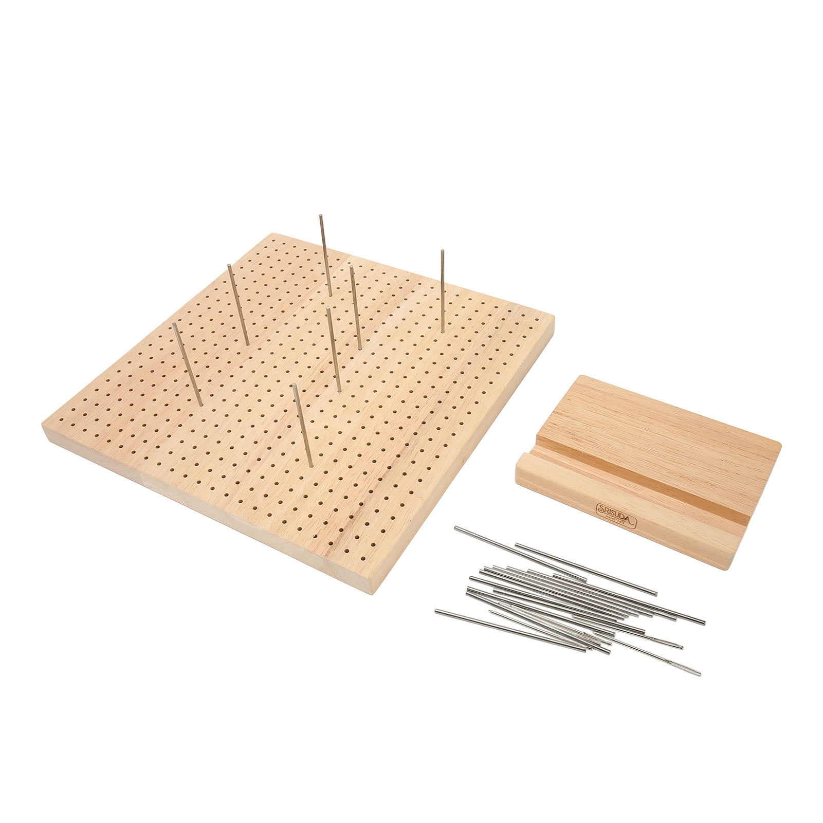 Crochet Blocking Board 31.5cm Wooden Knitting Blocking Board with Pins