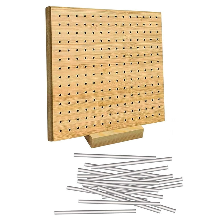Crochet Blocking Board Crocheting Supplies with Pegs Wood 8 Pegboard for  Crochet Hole Board for Beginners Crafts Gifts for Mother, Grandmothers 