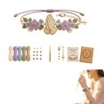 thumbnail image 1 of Crochet Bracelet DIY Kit with Beads,Beginner Yarn Craft with Step-by-Step Tutorial for Women Craft Lover, 1 of 6