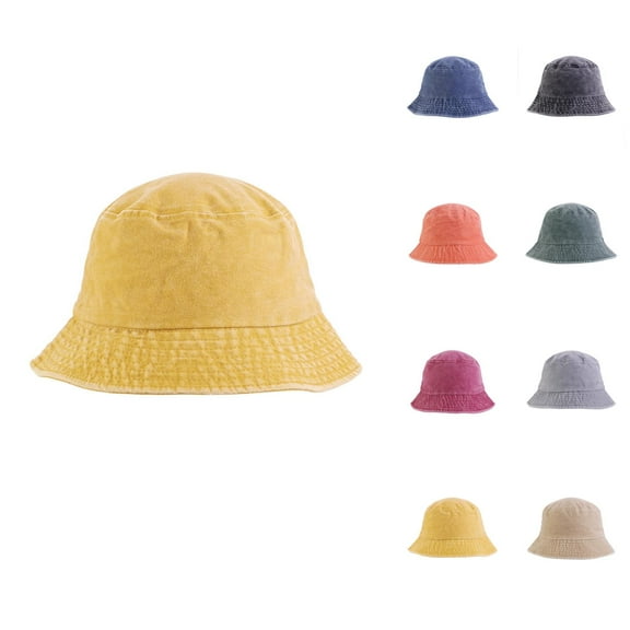 Crochet Bucket Hat Women - Boho Y2K Summer Unisex Double Side Wear Reversible Bucket Hat Trendy Cotton Twill Canvas Sun Fishing Hat Fashion Cap
