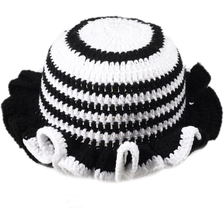 Crochet Bucket Hat Women Trendy Knit Floppy Cap Cute Boho  display picture 1