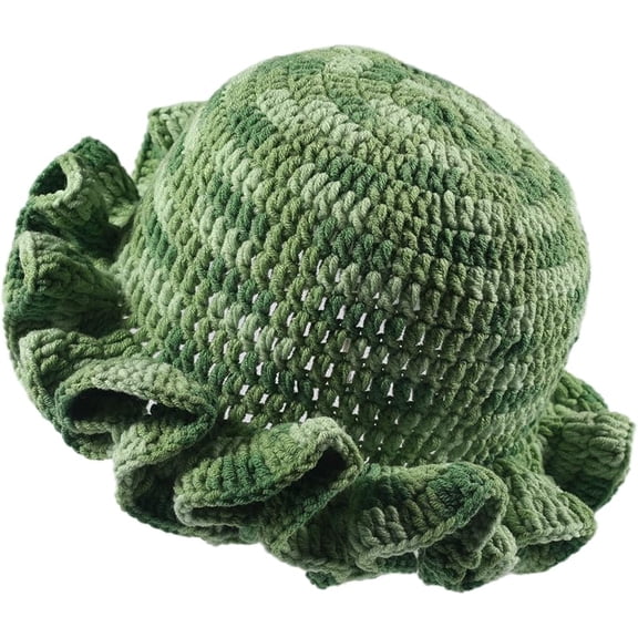 Crochet Bucket Hat Women Trendy Knit Floppy Cap Cute Boho Handmade Beanies Outdoor Boho Travel Fishing Hat